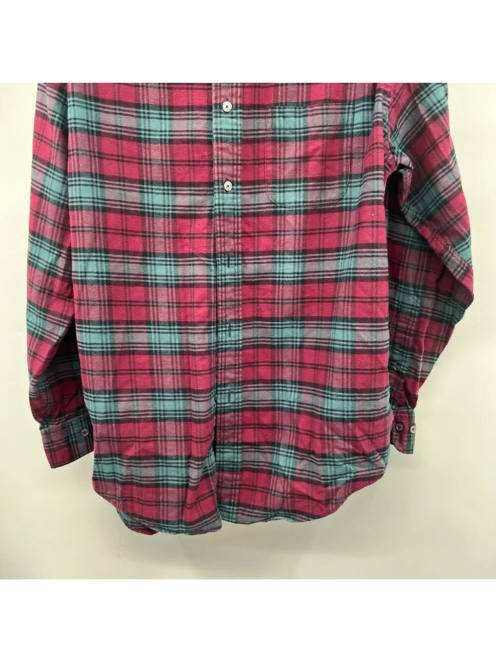 Brooks Brothers Men's Plaid Button Up Shirt Madison Fit Maroon/Multi Medium